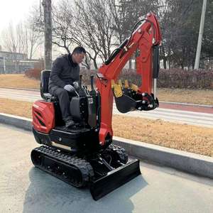 Mini Excavadora de 1 Tonelada, Alta Productividad, Certificación EPA, Excavadora Hidráulica de Orugas para Granja, Garantía de 3 Años, Envío Gratuito - Product Image 1