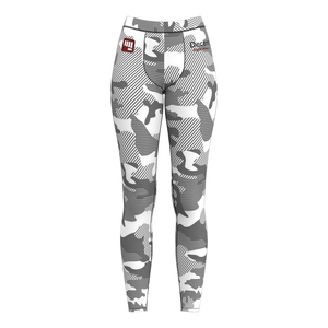 Leggings de sport pour femmes, taille haute, respirants, sans couture, imprimés givrés, pantalon à taille élastique, fermeture simple - Product Image 1