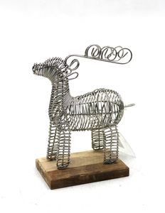 Artisanat décoratif fer/bois étoile avec base RECT nickel pour utilisation décoration de noël personnalisé à la main en gros en vrac - Product Image 5