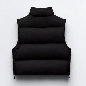 Alta calidad invierno cálido personalizado tamaño grande Casual suelto sólido sin mangas hombres Puffer chaleco puffer chaqueta - Product Image 2