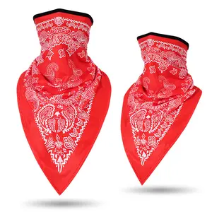 Mascarilla de flor de anacardo para hombre y mujer, máscara de moda de baile callejero, EXO, Hip Hop, conjunto de cuello, bufanda triangular para conducción al aire libre