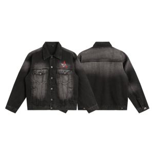 Veste en jean tendance avec logo personnalisé pour homme, veste en jean multi-poches, veste décontractée pour homme - Product Image 2