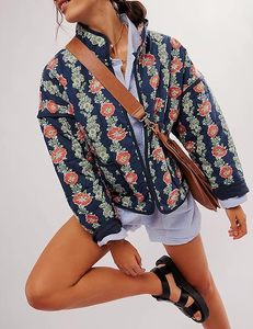 Veste courte matelassée légère et tendance pour femmes, imperméable, réversible, doublure en nylon respirante, finition de qualité - Product Image 4