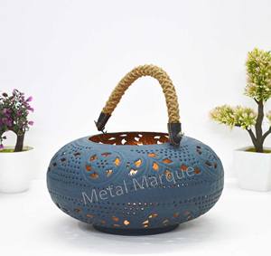 Estilo indio hecho a mano diseño láser estrella recorte linterna elegante oro linterna hogar Navidad decorativo elegante estilo moderno linterna - Product Image 2