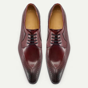 รองเท้าหนังหรูหราพร้อมรองรับการใช้งานแบบแฮนด์เมด รองเท้าธุรกิจสำหรับผู้ชาย รองเท้าเดรส - Product Image 3
