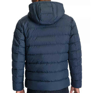 Vente en gros de manteaux d'hiver à bulles épaisses d'extérieur de haute qualité Vestes en peluche avec logo personnalisé pour hommes avec capuche Vestes pour hommes de High Street - Product Image 3