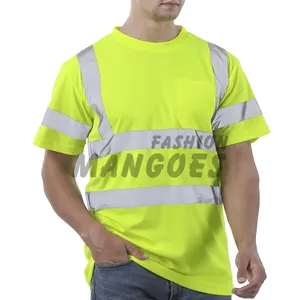 قمصان للرجال عالية الرؤية من الفئة 3 قمصان عاكسة بجيوب - قمصان سلامة للرجال والنساء