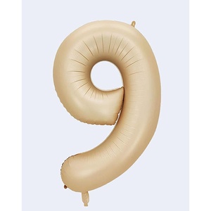 ลูกโป่งปาร์ตี้เลิฟ หมายเลขคาราเมล N9 100 ซม. 12 ชิ้น/ถุง - Product Image 1