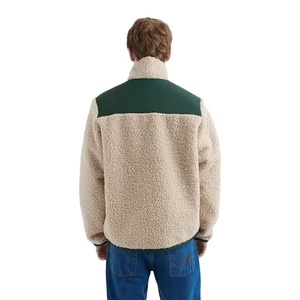 Men's Personalized Hot Selling Highstreet Wear Breathable <b>Sherpa</b> <b>Fleece</b> Jacket, OEM Winter Soft <b>Sherpa</b> Zip Polar <b>Fleece</b> Jacket - Product Image 5