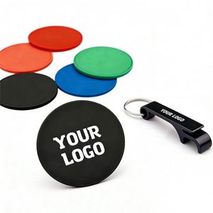 Wholesale Logo Rubber Coasters for <b>Personalized</b> Restaurant Hotel Bar Promo Business Gift Silicone Pvc Coaster - Product Image 1