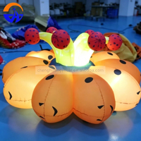 Fleur gonflable géante Chenghuang 2026 avec lumière LED pour décoration d'événements extérieurs et de fêtes