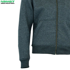 Sudadera con capucha y cremallera completa de fibra densa para hombre, para correr al aire libre, entrenamiento, ejercicio, ropa deportiva. - Product Image 3