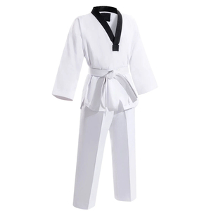 2025 Precio al por mayor Uniforme de Taekwondo Venta directa de fábrica Durable Algodón personalizado Hecho Uniforme de Taekwondo tarifa al por mayor - Product Image 4