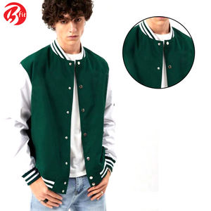 Veste de course pour sports de plein air Meilleur style couvert avec bouton Dernière conception Les hommes portent une veste universitaire de baseball - Product Image 6