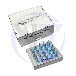 Ensemble de forets dentaires coniques 25 pièces forets d'implants chirurgicaux manuels pour un placement précis Fournisseur d'instruments de chirurgien dentaire Wenquar - Product Image 5