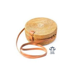 Sac de plage moderne pour filles, motif carré de Hobos décoré de chaînes, fermeture à glissière, en jonc de mer naturel et rotin - Product Image 1