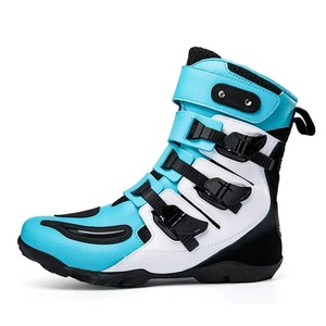 Botas de moto antideslizantes impermeables, equipo de protección para motociclistas resistente al desgaste, botas de Motocross para montar en invierno - Product Image 4