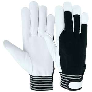 Gants de travail pour hommes en cuir véritable anti-vibration tactiques robustes, pour le ski, le vélo, la pêche, les activités de plein air, prêts pour l'hiver - Product Image 3
