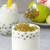 Prix Compétitif Qualité Supérieure Perles Éclatantes Pomme Verte Saveur Premium Boba TeaZone B2060 Pot TW