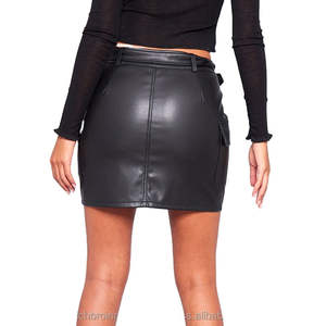 Falda de Cuero para Mujer, Diseño de Primera Calidad, Logotipo Personalizado, Tallas Grandes, Precio al por Mayor, Servicio OEM - Product Image 5