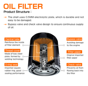 MASUMA MFC-1122 Filtros De Aceite Automotriz <span class=keywords><strong>Filtre</strong></span> À <span class=keywords><strong>Huile</strong></span> 90915-YZZD2 90915-yzzd2 pour audi A4 2017 Skoda Chery Tiggo <span class=keywords><strong>7</strong></span> Pro Max - Product Image 5