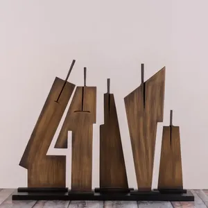 Precio al por mayor, venta de fábrica, alta venta, decoración del hogar, decoración de madera de metal humano, Mart Minimal Standout Home Decor - Product Image 2