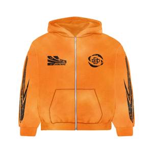 ชุดวอร์ม2025มีซิปพิมพ์ลายสำหรับฝึกซ้อมสีฟ้าสีพื้นแบบกำหนดเองดีไซน์ใหม่ - Product Image 6