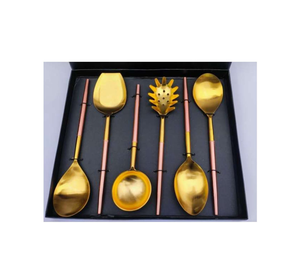 Ensemble de couverts en laiton personnalisé meilleure vente ustensiles de cuisine Table à manger ensemble de couverts alimentaires meilleur artisanat de créateur - Product Image 6