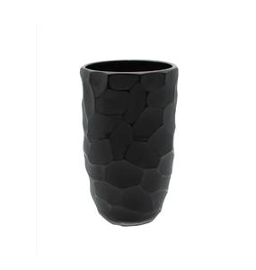 Vase à fleurs décoratif de luxe Vase à fleurs en placage noir brillant en aluminium pour mariage et décoration de sol à la maison Vase en métal - Product Image 5