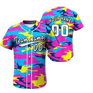 ชุดเสื้อเบสบอลซอฟต์บอลแขนสั้นกางเกงระบายอากาศได้ชุดเครื่องแบบสตรีทยูนิฟอร์มชื่อทีม - Product Image 2