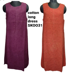 Vestido largo de algodón de Color liso, bohemio, indio, elegante, moda de verano, informal - Product Image 1