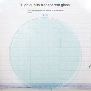 سطح طاولة دائري من الزجاج المقسى فائق البياض بالجملة من المصنع - Product Image 3