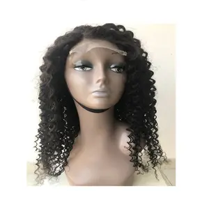 Brazilian Top Quality Grades 4x4 Transparent Lace Closure Afro Mongolian Deep Curly Human Hair Wig Suppliers Vendors From Indian