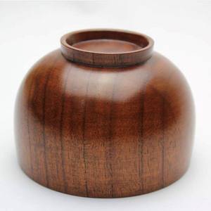 Bol à salade en bois naturel poli fait main, design contemporain, cadeau d'entreprise écologique, vaisselle de service - Product Image 3