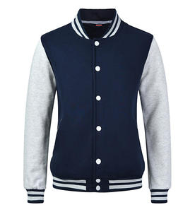 Chaqueta de manga larga de cuero personalizada para invierno, chaqueta de bombardero de béisbol para hombre de talla grande - Product Image 1