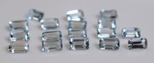 Natural AA Good Light Blue Color Octagon 5x7mm Aguamarina-Suelta AA Aguamarina - Product Image 3