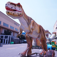 Modèle électrique de taille réelle de dinosaure animatronique simulé d'intérieur pour parc d'aventure de centre commercial et aéroport en métal
