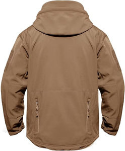 แจ็กเก็ตเดินป่ากันน้ำคุณภาพสูงสำหรับผู้ชายเสื้อกันลมบุผ้าฟลีซซับในผ้าน้ำหนักเบาพร้อม2025โลโก้ตามสั่ง - Product Image 2