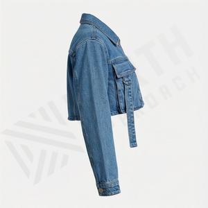 Vestes en jean pour femmes, vêtements décontractés, veste en jean respirante, vêtements d'extérieur élégants, streetwear tendance, couleur personnalisée, vêtements pour femmes, haut - Product Image 3