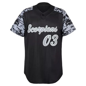 Ropa deportiva de alta calidad personalizada de fábrica, uniformes de equipo de softbol transpirables, aparejos con cuentas, sarga, serigrafía, sublimación - Product Image 1