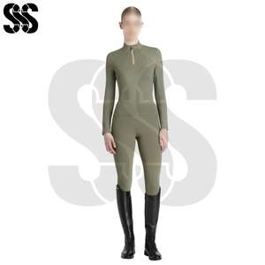 Chemises de base pour l'équitation pour femmes, mélange polyester/spandex, séchage rapide, respirant, léger, vêtements de performance - Product Image 2