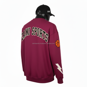 Sweat-shirt en molleton pour femme de qualité supérieure 350 GSM, couleur marron, avec broderie d'aigle, logo personnalisé, pull chaud, respirant pour femme - Product Image 5