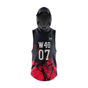 Camisetas de fútbol con bandera personalizada, estampado de transferencia de calor, 100% poliéster, 7on7, 7v7, transpirable, de talla grande, sin mangas, camisetas de equipo personalizadas - Product Image 5