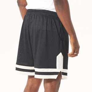 Taux raisonnable Short de basket-ball de sublimation pour hommes Respirant anti-rides Meilleur short de basket-ball en tissu entièrement personnalisé - Product Image 4