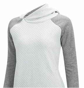 Sweat à capuche doublé pour femme, hiver, avec logo personnalisé, production OEM, tissu polyester/coton, coupe classique - Product Image 4