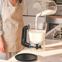 Distributeur de pâte à cupcakes, verseur antiadhésif peu encombrant pour gâteaux, gaufres, crêpes, outil de cuisine facile à nettoyer
