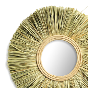 Vietrustic Hot <b>Sale</b> Handcrafted Natural <b>Mirror</b> Seagrass Jute <b>Mirror</b> <b>For</b> Babyroom Decor - Product Image 2