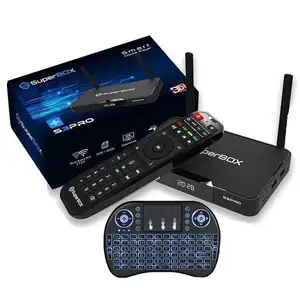 Newly Superboxs Elite 3 Android TV Box 2023, Voice Control Remote, 6K with 4Gb RAM & 64 GB Media Player