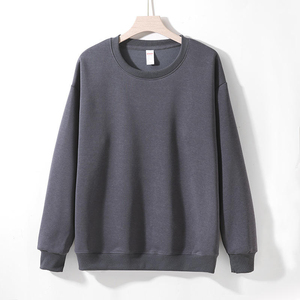 Venta al por mayor de algodón en blanco unisex sudadera de lana logotipo impreso personalizado de gran tamaño liso personalizado cuello redondo hombres sudaderas sudadera - Product Image 6