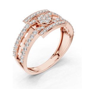 Bague pour femme en diamant de laboratoire 0,636 CT, design de créateur, clarté VVSVS EF, taille brillant rond, or 18 carats, 14 carats, 10 carats et argent 925 - Product Image 4